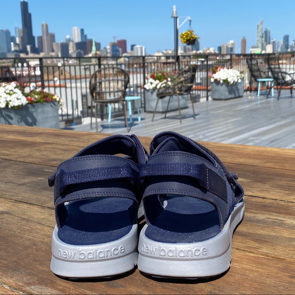 New Balance 250 Sandals Navy Blue Men's Size 14 - Picture 4 of 7